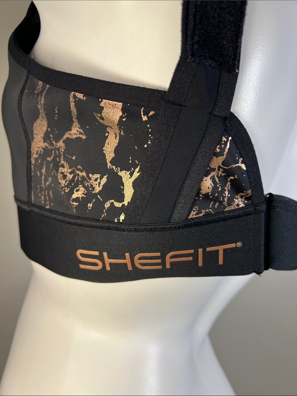 SHEFIT Black Front-Zip Flex Sports Bra Medium Impact Size 1 Luxe - Picture 6 of 16